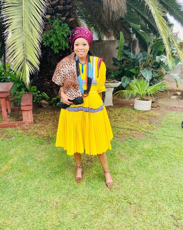 Modern Sepedi Traditional Dresses And Attire Shweshwe Home