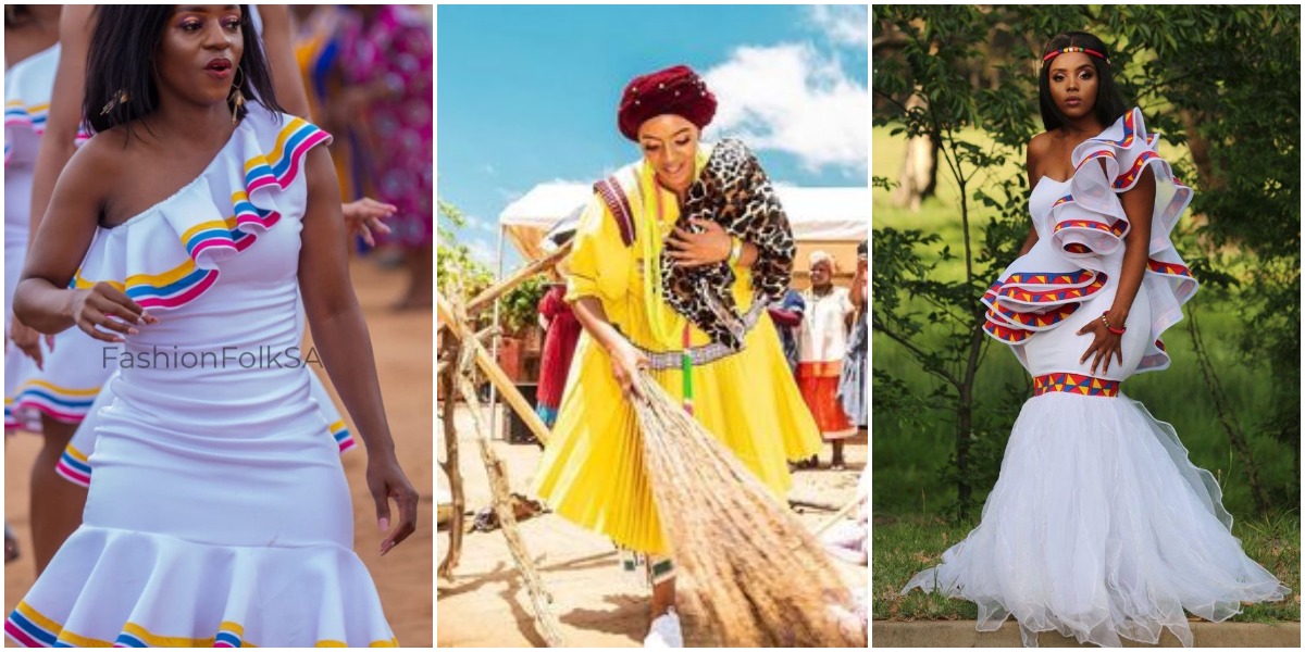 Sepedi Traditional Dresses For Black Women's 2020 - Shweshwe Home