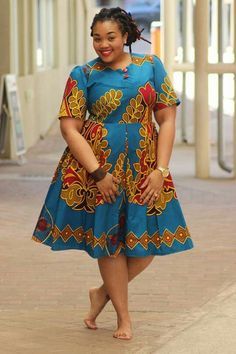 African print dresses outlet for plus size ladies