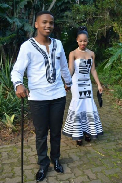 South African Traditional Zulu Bride Outfit 2021 - Shweshwe Home
