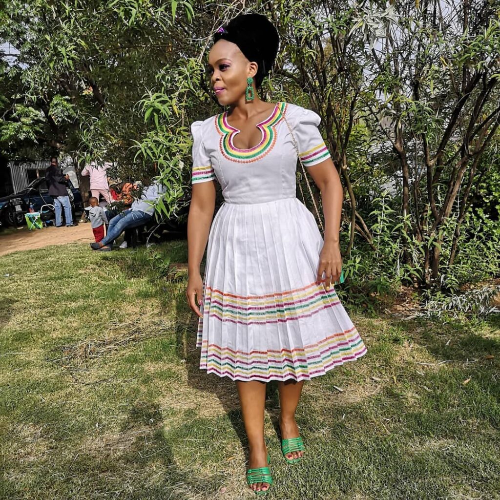 Modern Sepedi Traditional Dresses and Attire 2021 Shweshwe Home