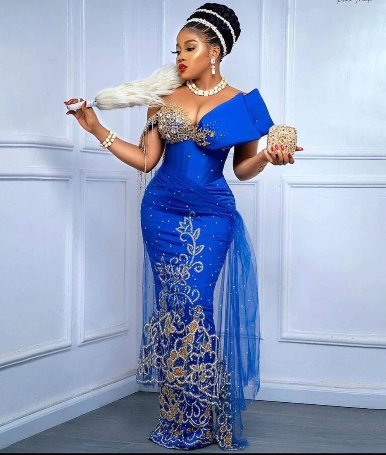 Aso Ebi Wedding Dresses For African Women's - Shweshwe Home