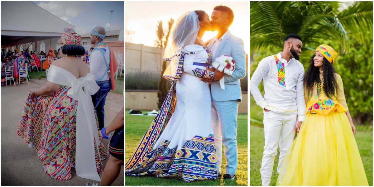 A Gorgeous Ndebele-Xhosa Wedding For African Women's - Shweshwe Home