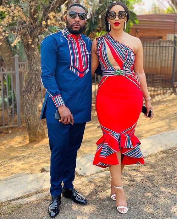 Zulu Traditional Attire for Wedding In South Africa - Shweshwe Home