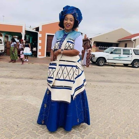 Xhosa Traditional Wedding Dresses For African Women's - Shweshwe Home