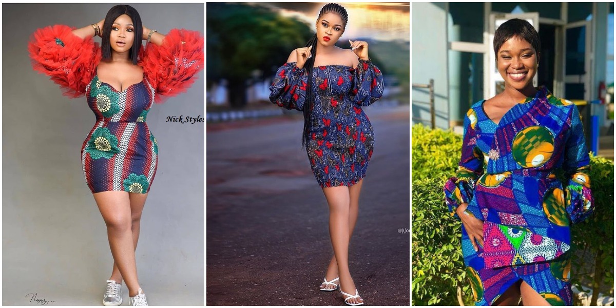 Latest Short Gown Styles For Ankara Women's 