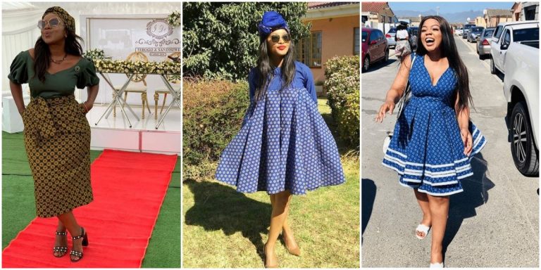 Gorgeous Designs For Seshoeshoe Dresses 2021 - Shweshwe Home