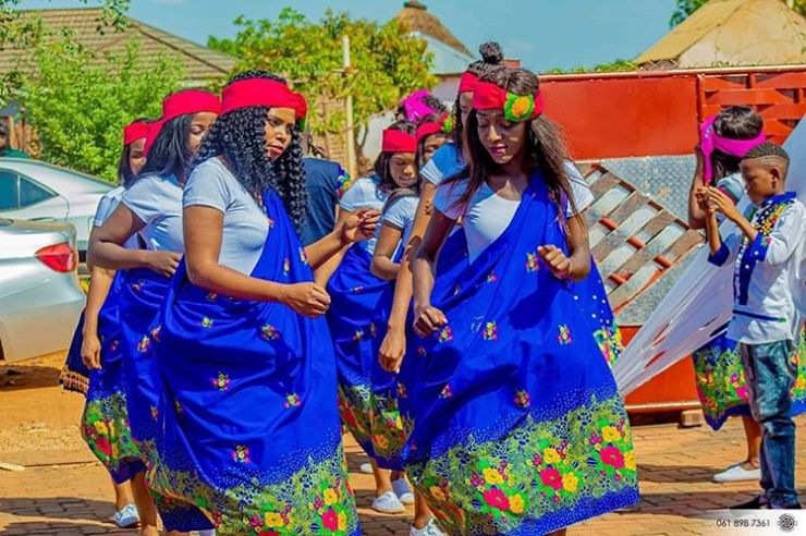 African Tsonga Wedding Dresses For African Women's - Shweshwe Home