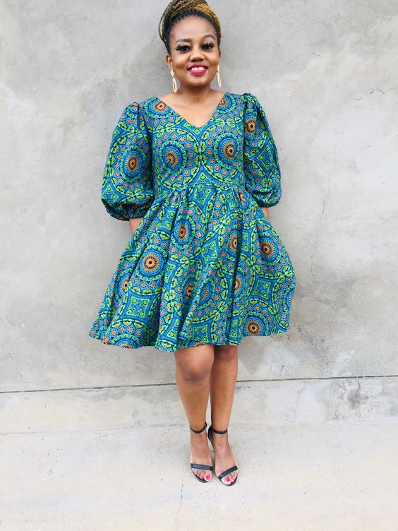 Latest Seshoeshoe Dresses Designs 2022 For African Women's - Shweshwe Home