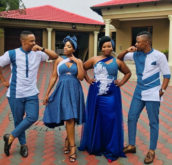 Modern Seshoeshoe Wedding Dresses 2022 For Women's - Shweshwe Home