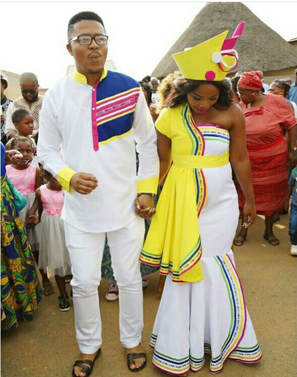 Latest Sepedi Traditional Dresses For Wedding 2022 - Shweshwe Home