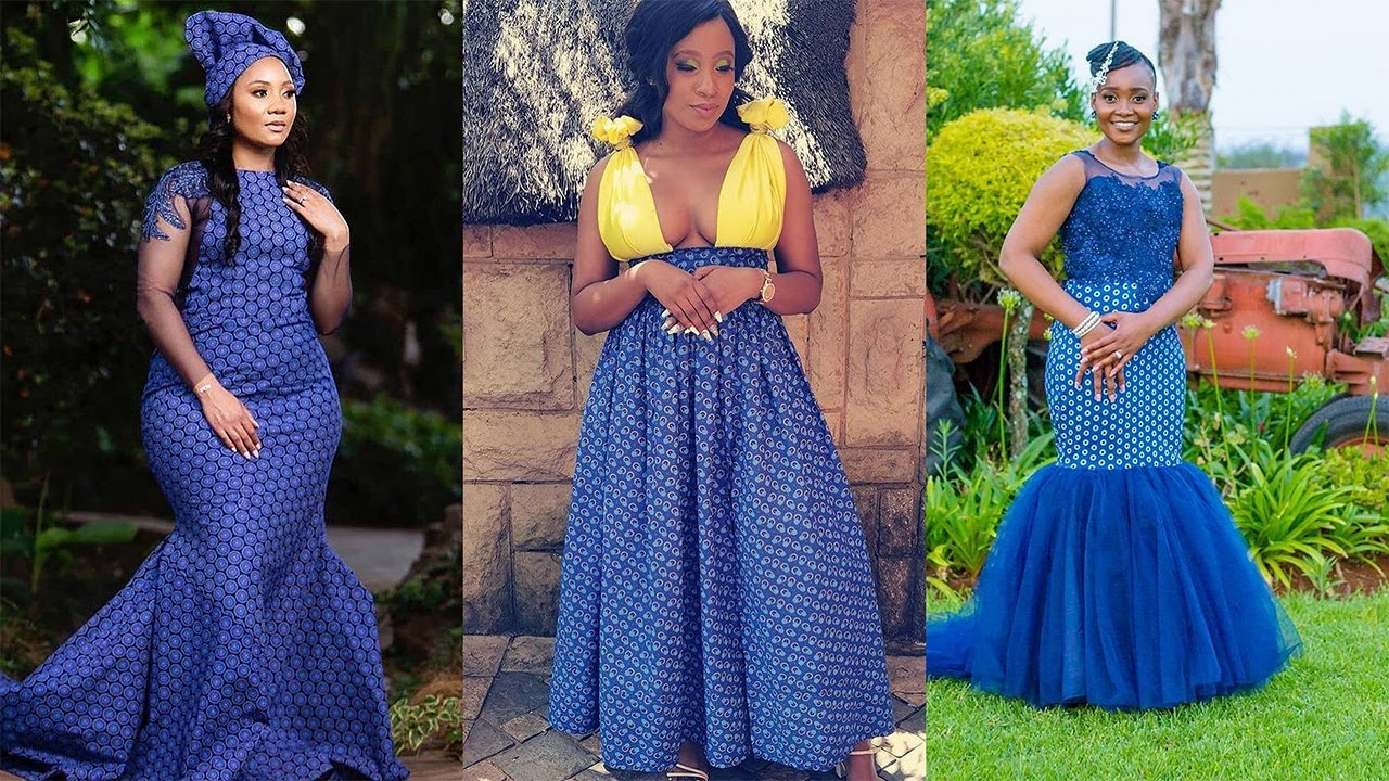 Modern shweshwe dresses for makoti 2022 For African Women's