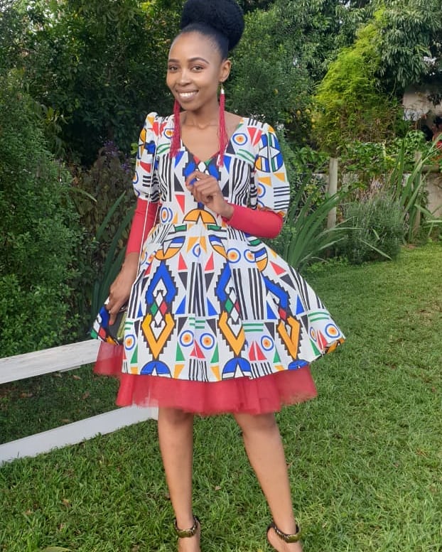 Cute Shweshwe African Dresses to Wear with Sneakers or Sandals ...