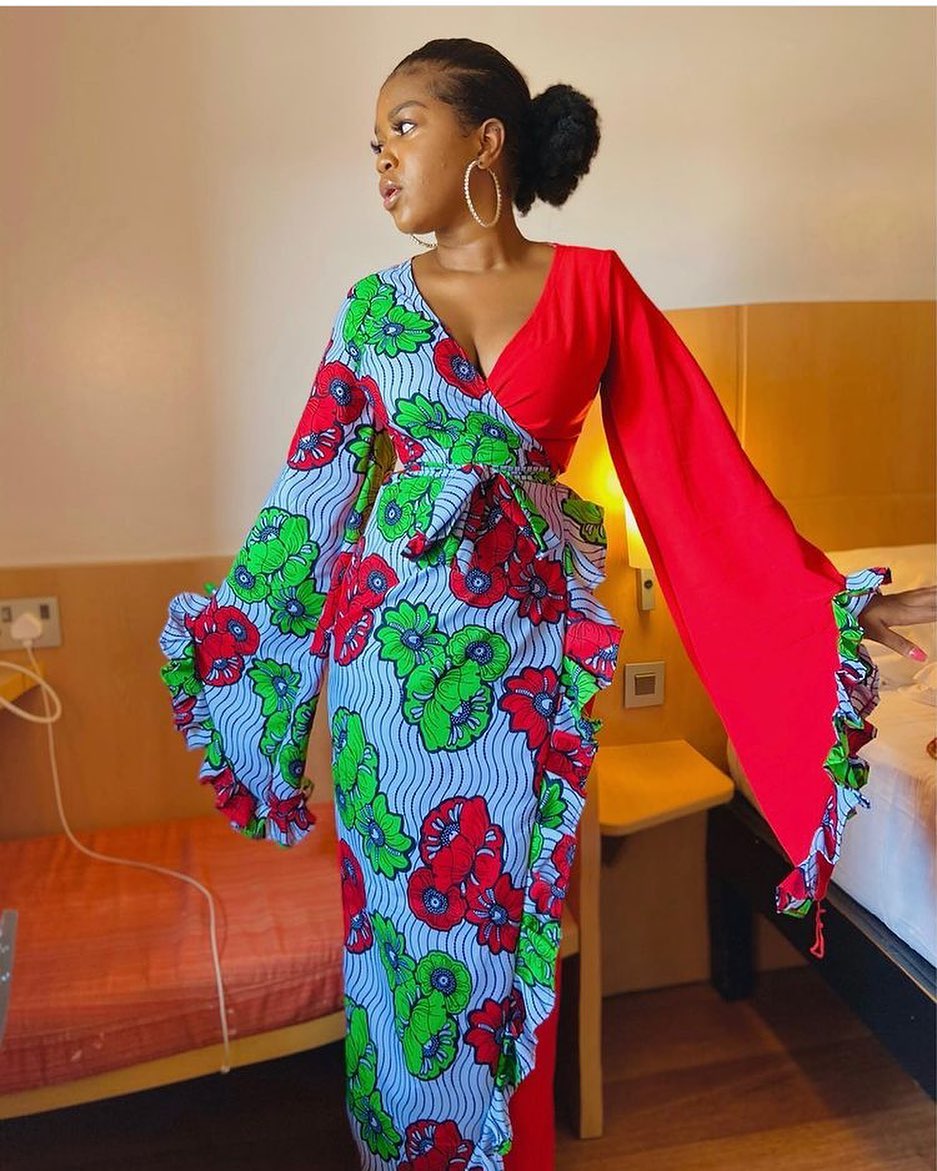 Latest Ankara Midi Gown Styles for Women's 2022 - Shweshwe Home