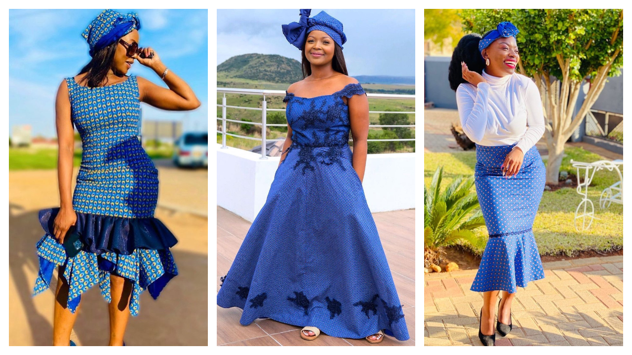Beautiful shweshwe Dresses For Ladies 2023