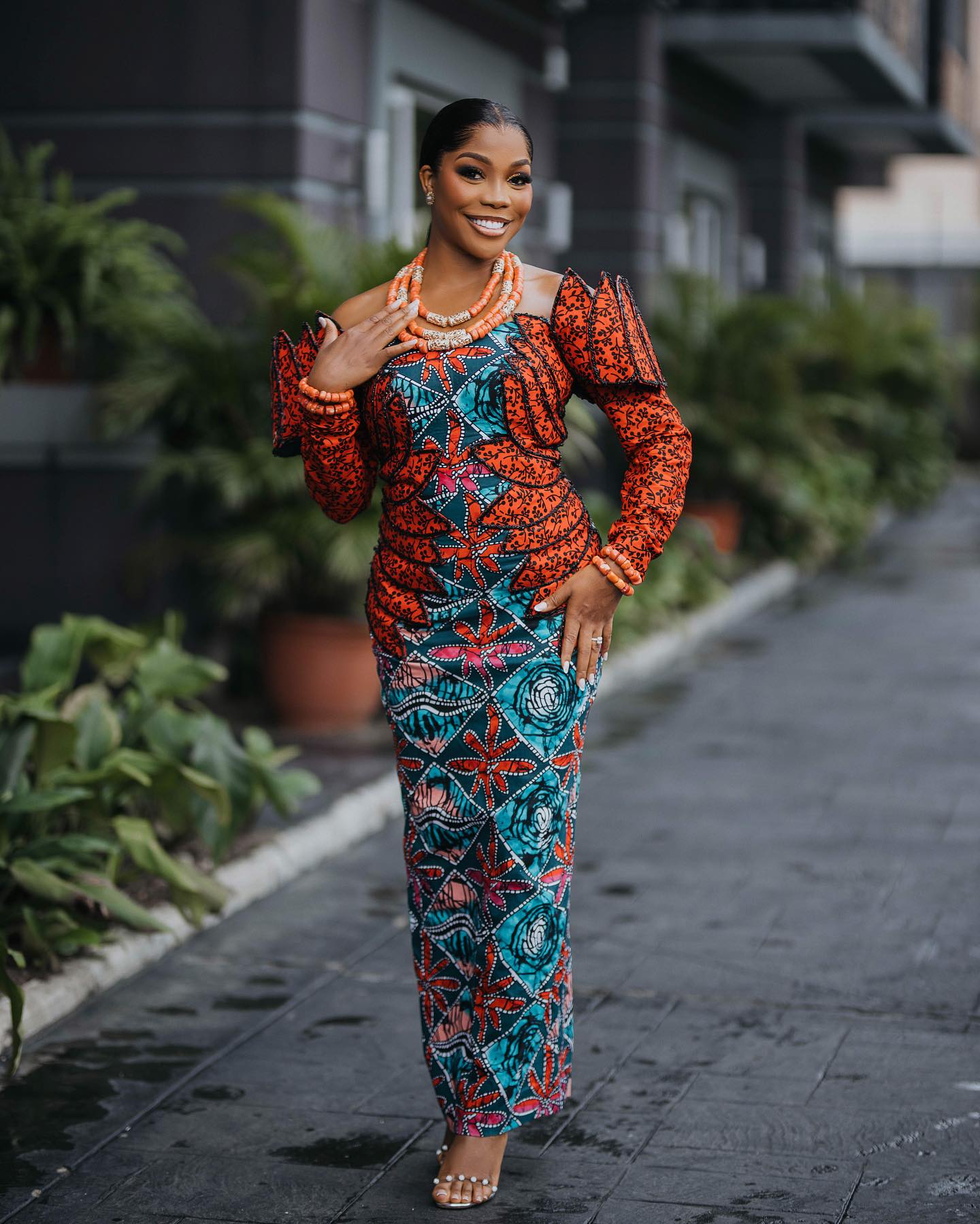 Ankara long gowns for ladies sale