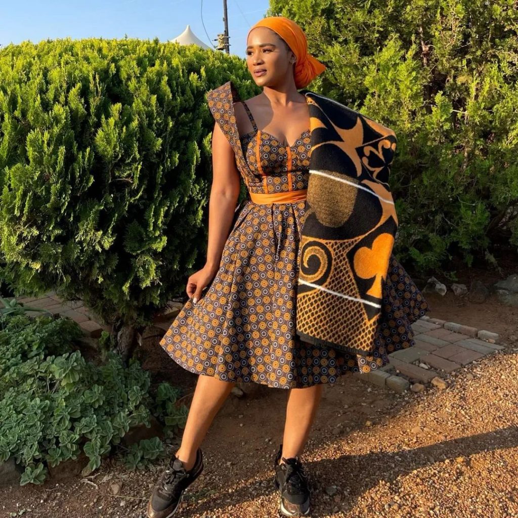 Trendy Sotho Traditional Attire 2023 for Women - Shweshwe Home