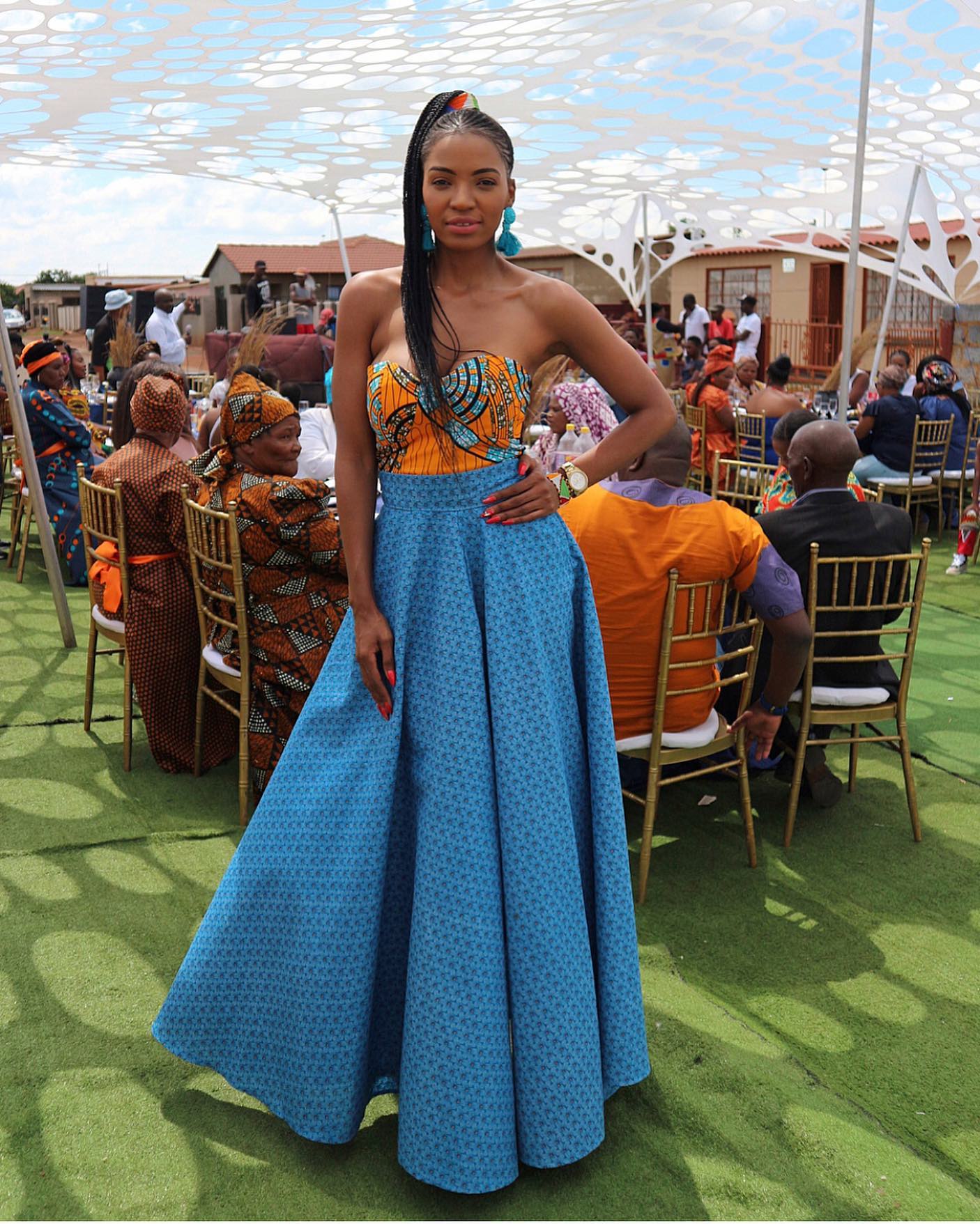 South African Shweshwe Traditional Dresses 2023