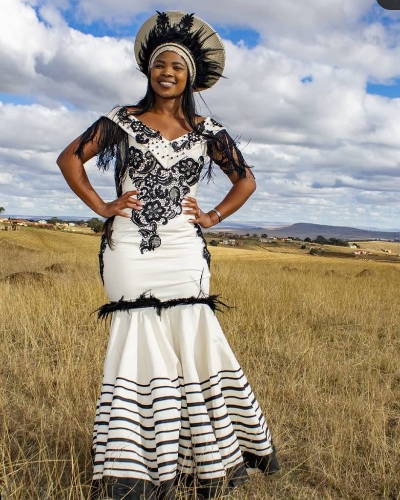 Majestic Xhosa Traditional outfit For South African - Shweshwe Home