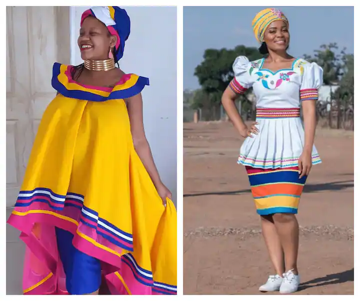 Amazing, modernized Sepedi traditional dress 2024 for ladies