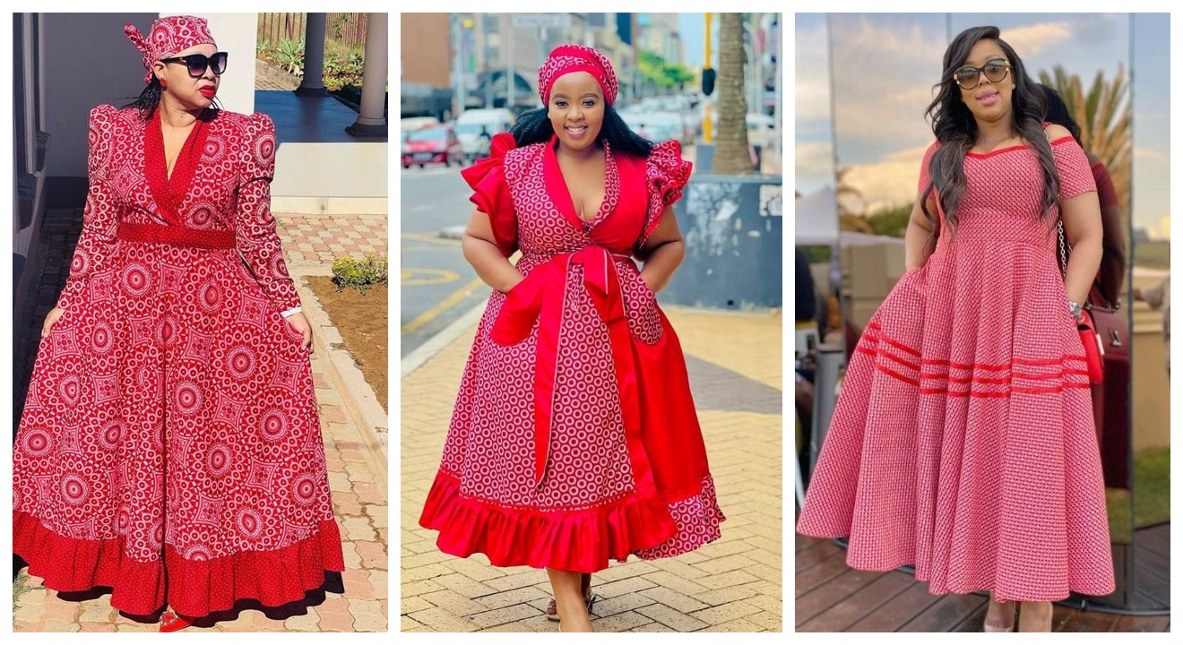 Elegantly Designed Shweshwe Dresses for Makoti